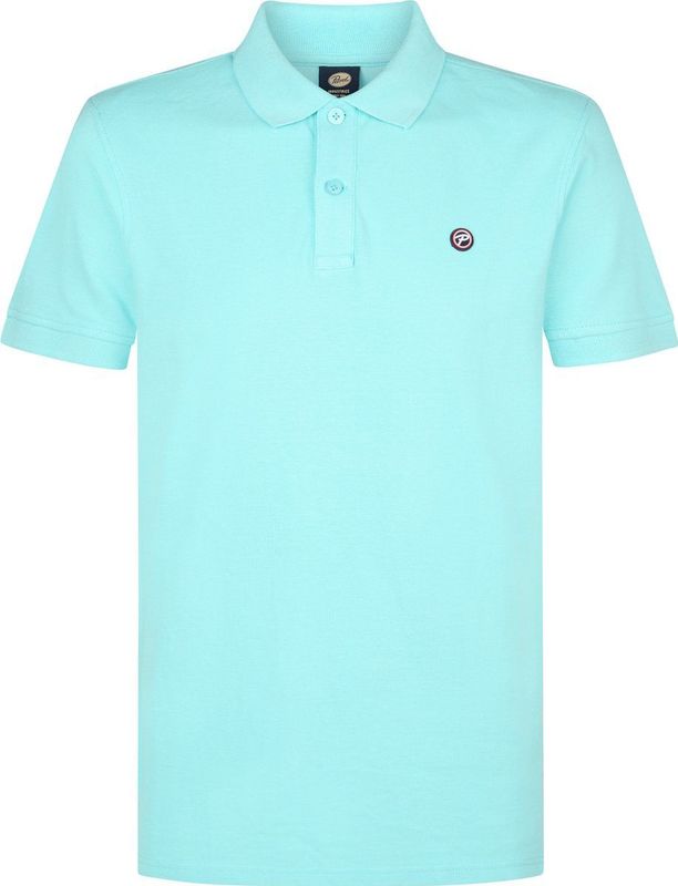 Petrol - Piqué Polo Cayside - Aqua - Katoen - Regular-fit - Effen