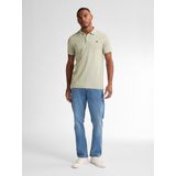 Petrol Industries - Korte Mouw Polo Shirt - Groen - Katoen