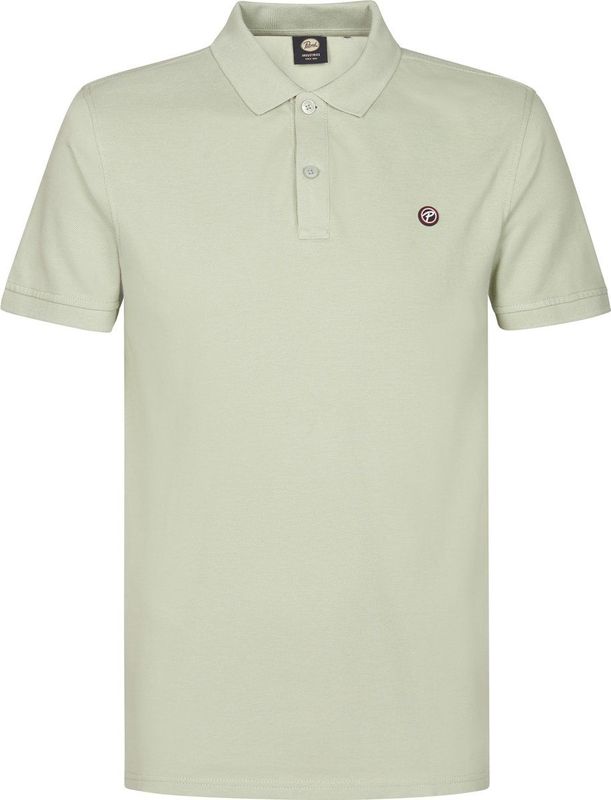 Petrol Industries - Korte Mouw Polo Shirt - Groen - Katoen