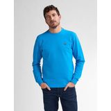 Petrol - Casual Sweater - Effen - Katoen - Comfortabele Pasvorm