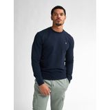 Petrol Industries Heren Sweater - Regular Fit Trui - Ronde Hals - Herentrui - Truien - Herenkleding - Blauw - Maat S