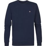 Petrol Industries Heren Sweater - Regular Fit Trui - Ronde Hals - Herentrui - Truien - Herenkleding - Blauw - Maat S