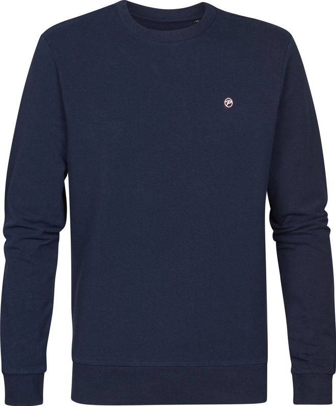 Petrol Industries Heren Sweater - Regular Fit Trui - Ronde Hals - Herentrui - Truien - Herenkleding - Blauw - Maat S