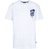 Petrol Industries - Backprint T-shirt Barracudaway - Wit - T-shirts met Korte Mouwen