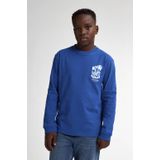 Petrol Industries - Backprint T-shirt Tropicalia - Blauw - 100% Katoen