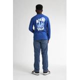 Petrol Industries - Backprint T-shirt Tropicalia - Blauw - 100% Katoen