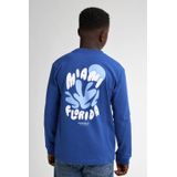 Petrol Industries - Backprint T-shirt Tropicalia - Blauw - 100% Katoen