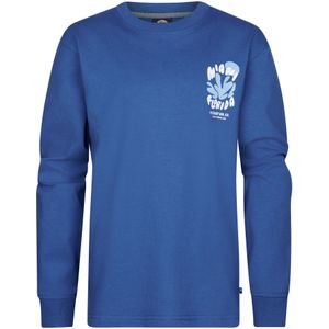 Petrol Industries - Backprint T-shirt Tropicalia - Blauw - 100% Katoen