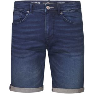Denim Short - Stretch Denim - Blauw - 5-Pocket Model