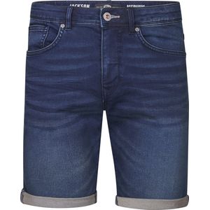 Denim Short - Stretch Denim - Blauw - 5-Pocket Model