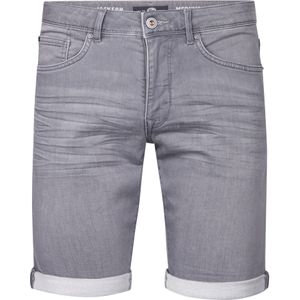 Petrol Industries - Denim Short - Slim Fit - Stretch - Grijs - Elastische Tailleband