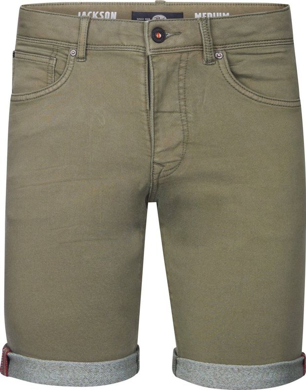 Petrol Industries - Jackson - Gekleurde Denim Short - Groen
