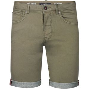 Petrol Industries - Denim Short - Groen - Slim Fit - Korte Broek - Stretch