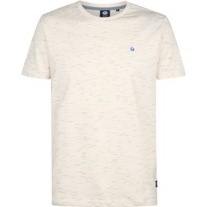Petrol Industries - Logo T-shirt Sandstone - Wit - XL - T-shirts met korte mouwen