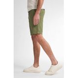 Petrol Industries - Heren Chino Short Tropicwave - Groen - Katoen-Linnen - Knoopsluiting en Ritsgulp