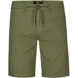 Petrol Industries - Heren Chino Short Tropicwave - Groen - Katoen-Linnen - Knoopsluiting en Ritsgulp