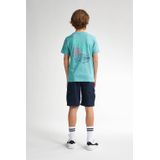 Petrol Industries - Backprint T-shirt - Groen - 100% Organisch Katoen