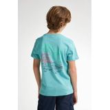 Petrol Industries - Backprint T-shirt - Groen - 100% Organisch Katoen