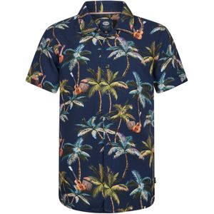 Overhemd - Korte Mouwen - Tropische Print - Regular Fit - 100% Viscose