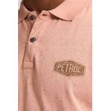 Petrol Industries - Klassieke Polo Sunset - Roze - Poloshirt - Korte Mouwen - Knoopsluiting - 60% Katoen en 40% Polyester