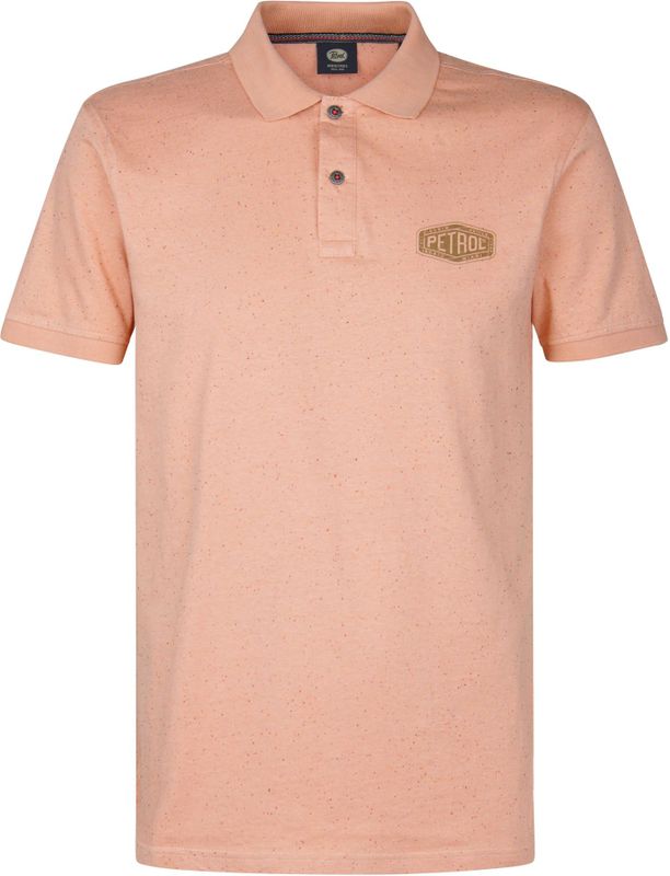 Petrol Industries - Klassieke Polo Sunset - Roze - Poloshirt - Korte Mouwen - Knoopsluiting - 60% Katoen en 40% Polyester