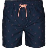 Petrol - Zwemshort - Blauw - Elastische Taille - Dierenprint