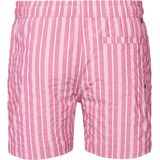 Zwembroek - Gestreept - Polyester - Petrol Logo - Seersucker Kwaliteit