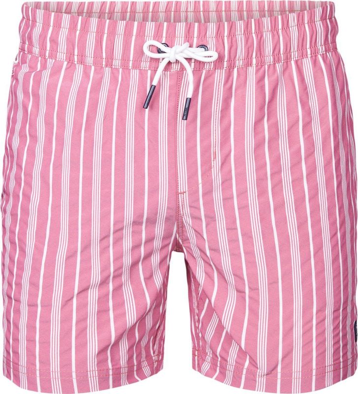 Zwembroek - Gestreept - Polyester - Petrol Logo - Seersucker Kwaliteit