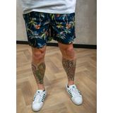 Zwembroek - All-Over Print - Petrol Logo - 100% Gerecycled Polyester