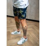 Zwembroek - All-Over Print - Petrol Logo - 100% Gerecycled Polyester