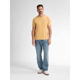 Petrol Industries - Driftpoint - T-shirt - Geel - Korte Mouwen - Ronde Hals