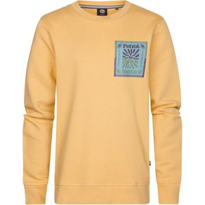Petrol Industries - Backprint Sweater - Geel - Katoen en Polyester