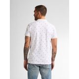 Petrol Industries - Heren All-over Print Polo Breeze - Wit - 95% Organisch Katoen