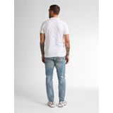 Petrol Industries - Heren All-over Print Polo Breeze - Wit - 95% Organisch Katoen