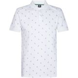 Petrol Industries - Heren All-over Print Polo Breeze - Wit - 95% Organisch Katoen