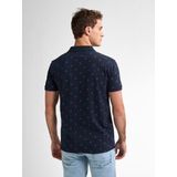 Petrol Industries - Polo - Blauw Dessin - 95% Biologisch Katoen