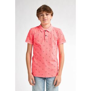 Petrol Industries - All-over Print Polo - Rood - Poloshirts