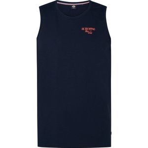 Petrol industries r-neck singlet in de kleur marine.