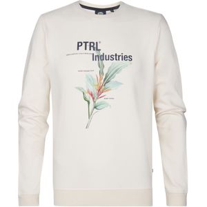 Petrol Industries - Heren Logo-print Sweater - Deepstone - Wit - 100% Katoen