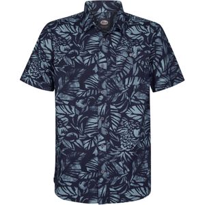 Petrol Industries - Barracuda - Overhemd - Zwart - Korte Mouwen