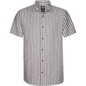 Petrol Industries Overhemd 'Dolphinbay'  sand / grijs gemêleerd