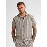 Petrol Industries Overhemd 'Dolphinbay'  sand / grijs gemêleerd