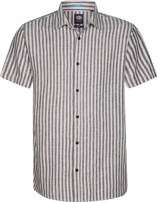 Petrol Industries Overhemd 'Dolphinbay'  sand / grijs gemêleerd