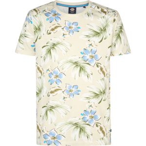 Petrol Industries - All-over Print T-shirt - Wit - Katoen/Polyester