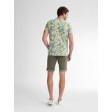 Petrol Industries - All-over Print T-shirt Hibiscus - Grijs - S - T-shirts met korte mouwen