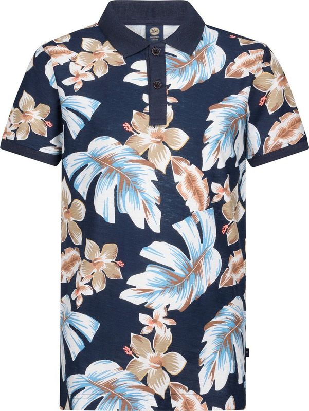 Poloshirt - All-Over Print - Korte Mouwen - Katoen