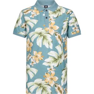 Petrol Industries - All-over Print Polo Pier - Grijs - 104 - Poloshirts