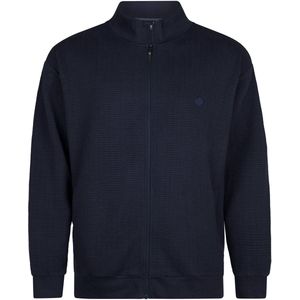 Casual Vest - Geribd Design - Logo op de Borst - Ritssluiting - Katoen/Polyester