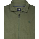 Casual Vest - Geribd Design - Katoen/Polyester - Logo op de Borst - Ritssluiting