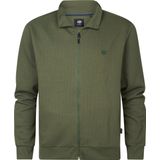 Casual Vest - Geribd Design - Katoen/Polyester - Logo op de Borst - Ritssluiting